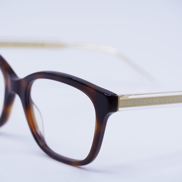 Gucci GG0566ON 002 Eyeglasses Havana/Crystal 54mm Square Frame - Picture 10 of 11